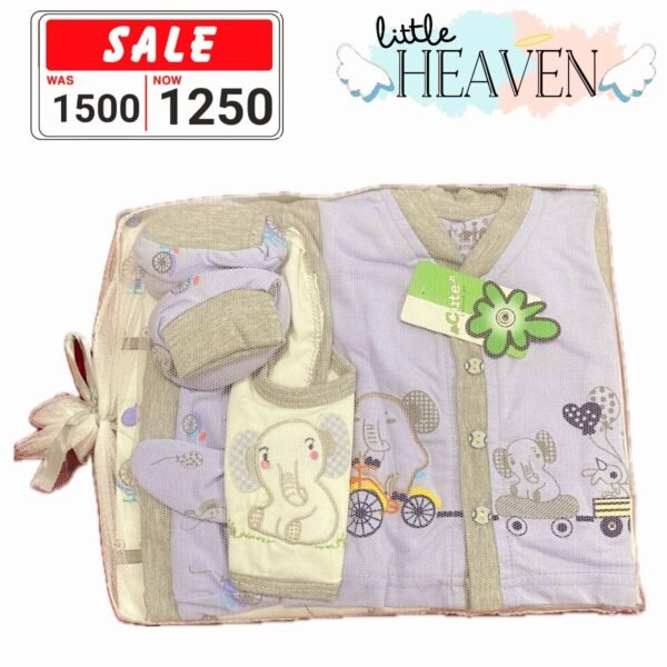 Cute starter set 6 pcs box purple white