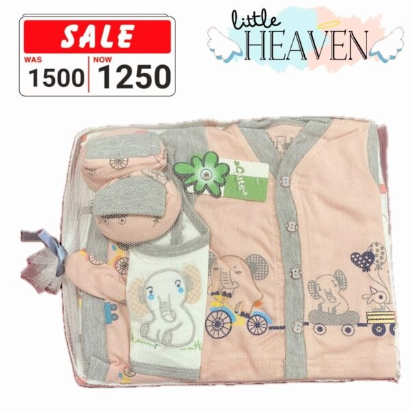 Cute starter set 6 pcs box peach white