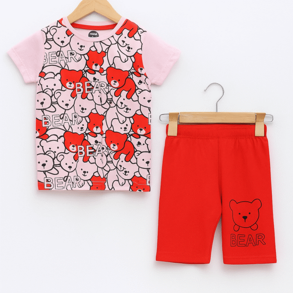 Nicker Shirt Bear Red
