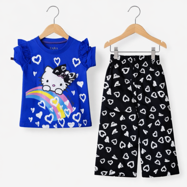 Plazo Shirt Kitty Rainbow Colorful Outfit