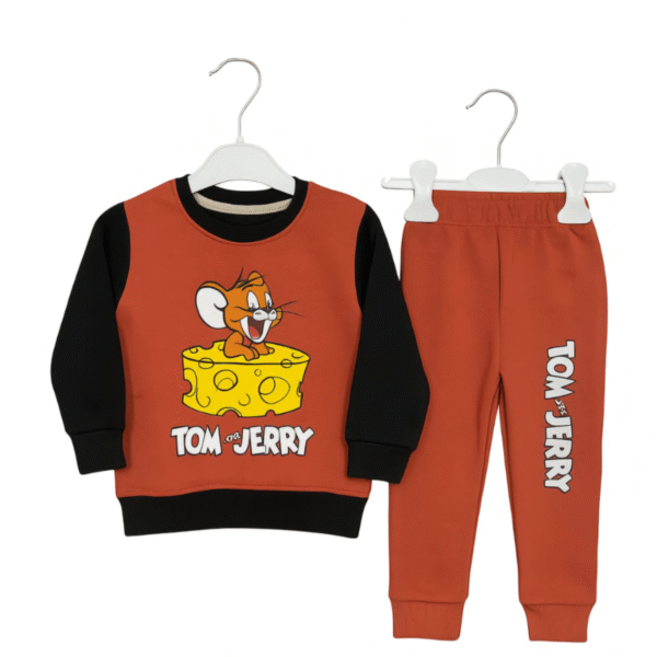 Tracksuit Fleece Tom and Jerry Brown and Black