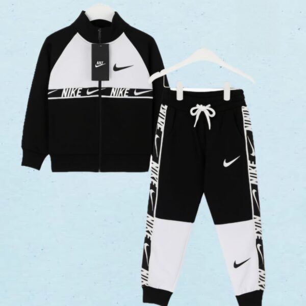 Tracksuit Fleece Black and White