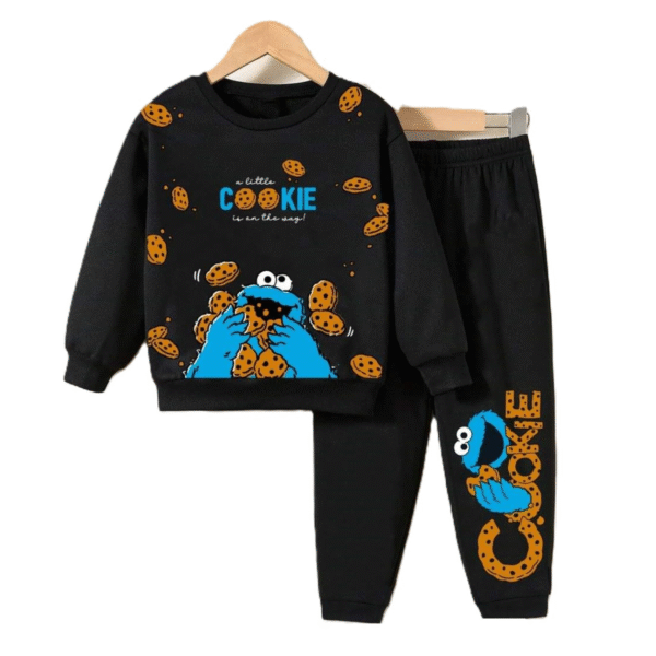 Tracksuit Fleece Cookie Monster Black
