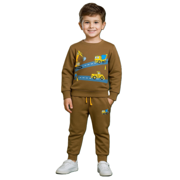 Tracksuit Fleece Car Brown