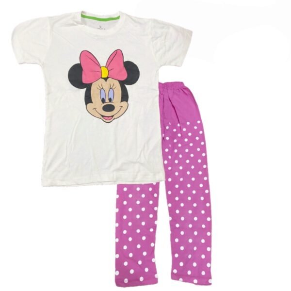 Track Suit Minnie Mouse in White and Pink